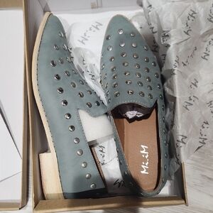 Mi.iM Women's Studded Loafers - Blue